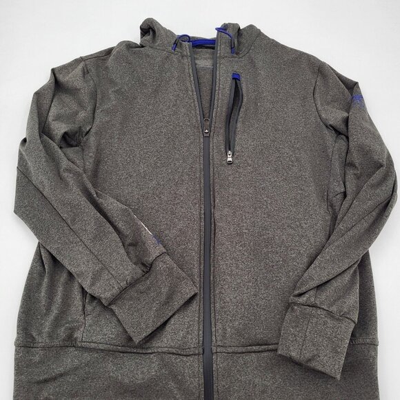 RLX Ralph Lauren x Silverleaf Full Zip Mens Medium Charcoal Performance Hoodie - Picture 3 of 10